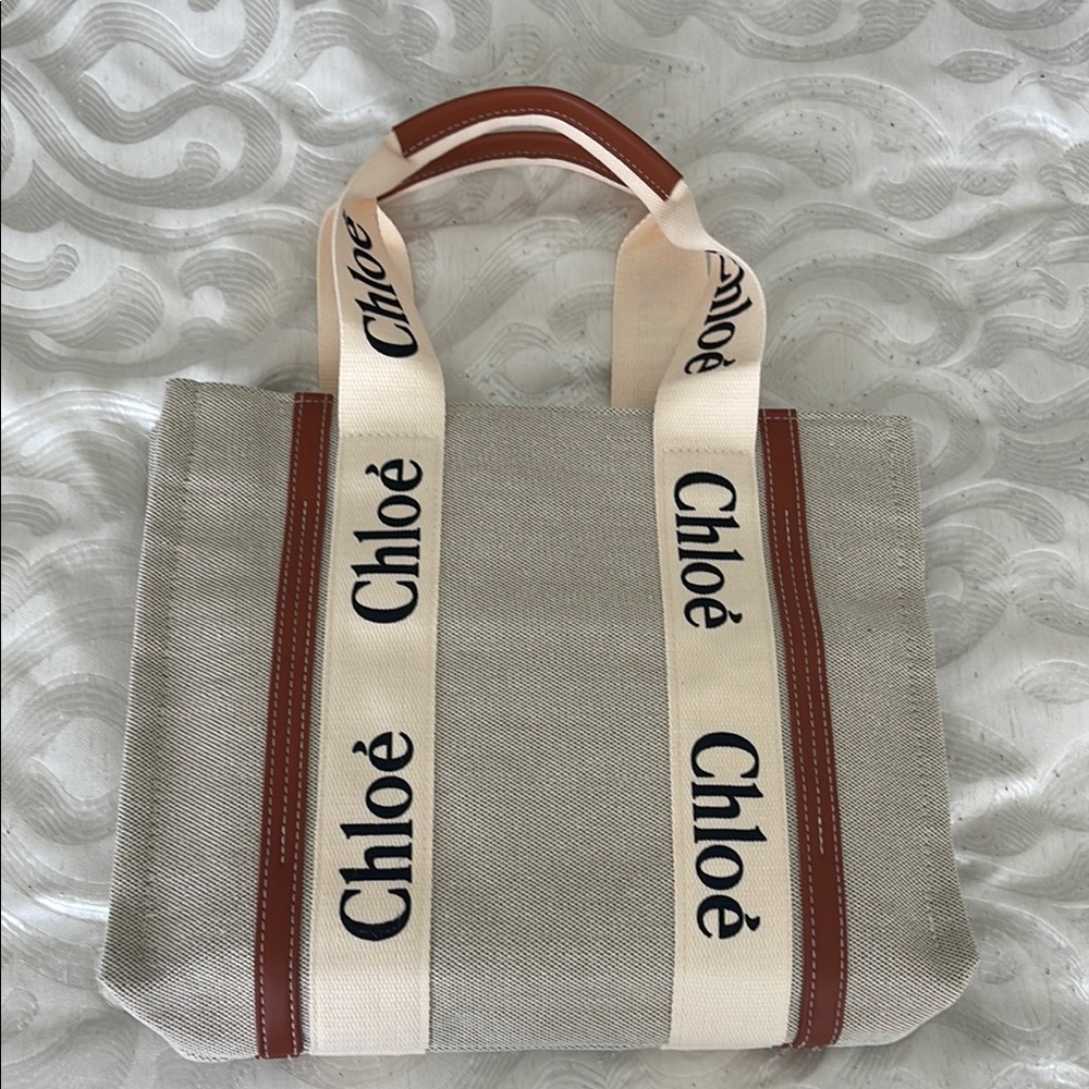 Chloe Beige and Brown Shoulder Bag